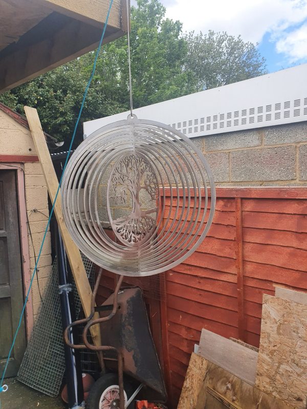 Tree Of Life Metal Garden Spinner